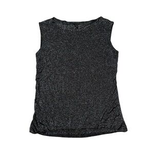 The Limited Sparkling Black Sleeveless Top